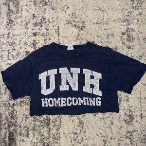 UNH Homecoming Navy Crop Top
